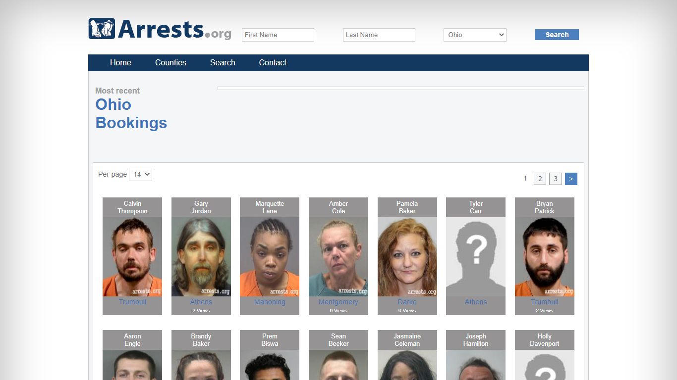 Ohio Arrests and Inmate Search